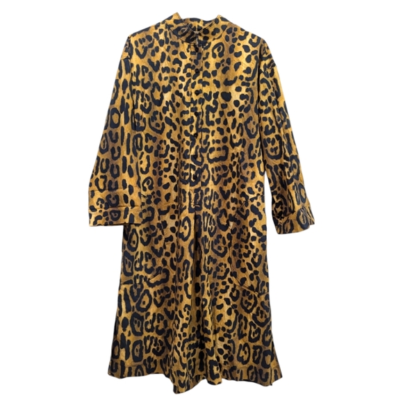Adam Lippes Animal Leopard Print Dress 8 - Picture 2 of 5